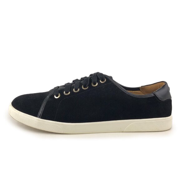 Vionic Brinley Black Suede Lace-up Sneakers 9 - Picture 1 of 13